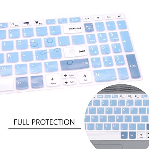 Keyboard Cover for Lenovo Yoga 7i 15.6" 16", IdeaPad 3/ 3i 15.6 17.3, IdeaPad 5/ 5i 15.6 17.3, IdeaPad Flex 5/Flex 5 15.6, Yoga Slim 7 15, IdeaPad Slim 7 15.6, ThinkBook 15/15P G2 G3 G4（Ocean） - color: Mysteryo Focean