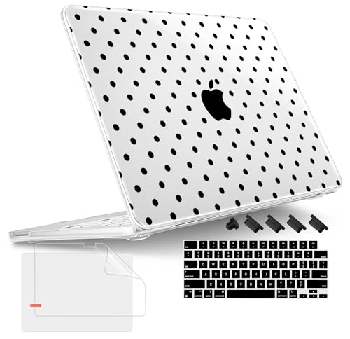 Tuiklol for 2026 MacBook Neo 13 Inch A18 Pro Chip Case, (Model A3404) Anti-Scratch Anti-Drop Slim Hard PC Shell Case with Shockproof Protective MacBook Neo Laptop Cover, Spot-Black - color: Spot-Black