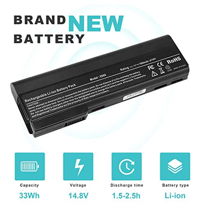 9-Cell 87Wh!! EliteBook 8460p 8460w 8470p 8470w 8560p 8570p 628668-001 CC06 Battery for HP 628664-001 628666-001 CC09 CC06XL ProBook 6360b 6460b 6465b 6470b 6475b 6560b 6565b 6570b High Performance - size: 8.07*2.05*0.75inch