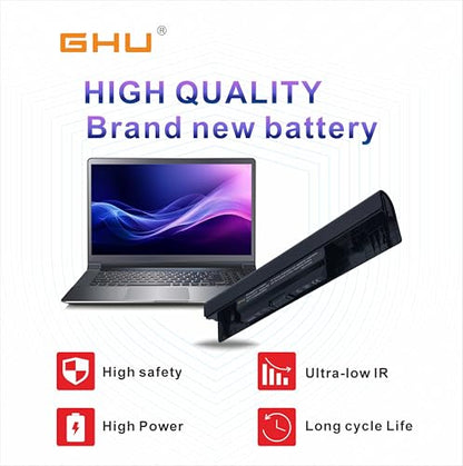 GHU New Battery JKVC5 58 WHR Replacement for Dell Inspiron 1764 1564 1464 P/N 312-1021 312-1022 451-11467 05Y4YV 0FH4HR NKDWV K456N 1464D 1564R P07E P08F 5YRYV 9JJGJ TRJDK CW435 5200 mAh