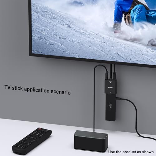 BENFEI HDMI to VGA, Uni-Directional HDMI Computer to VGA Monitor Adapter (Female to Male) with 3.5mm Audio Jack Compatible with TV Stick, Computer, Desktop, Laptop, PC, Monitor, Projector, Roku, Xbox