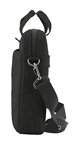 KROSER Laptop Bag 15.6 Inch Briefcase Shoulder Bag Water Repellent Laptop Bag Bussiness Carrying Handbag | Built-in luggage strap & TSA friendly, multi compartments, suitable for business, office, travel, men and women - color: Black