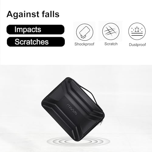 MOSISO 15-15.6 inch Hard Shell Laptop Sleeve Shoulder Bag, EVA Computer Bag | Waterproof Shockproof Protective Symmetrical Trapezoid Carrying Case Compatible with MacBook Pro 16, HP, Dell Notebook, Black