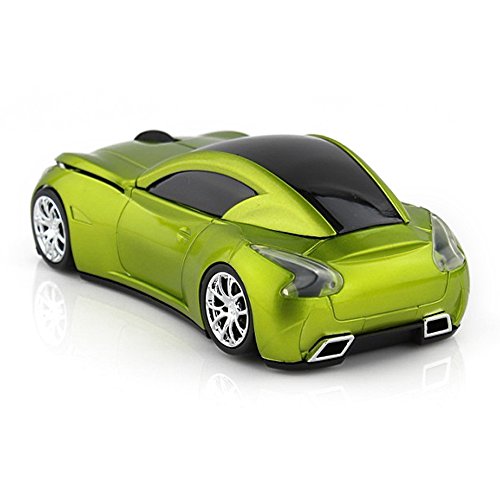 MGbeauty Sports Car Mouse Wireless Mouse Computer Mice Laptop Optical Gaming Mouse Red (Red) - color: Red