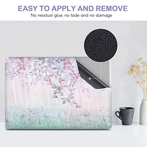 DINKY Laptop Skin Sticker Decal, 12" 13" 13.3" 14" 15" 15.4" 15.6 inch Laptop Universal Reusable Vinyl Skin Stickers Cover Art Decal Notebook PC Personalized Protector-Wildflowers - color: Wildflowers-01