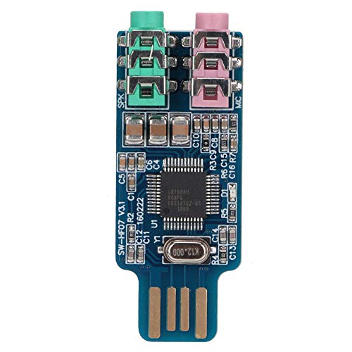 USB Sound Card CM108 External Audio Adapter Portable for Computer Laptop, No Driver Needed