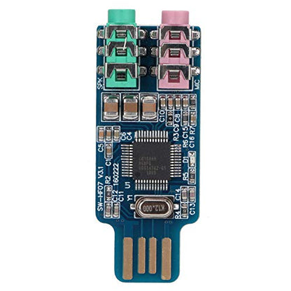 USB Sound Card CM108 External Audio Adapter Portable for Computer Laptop, No Driver Needed