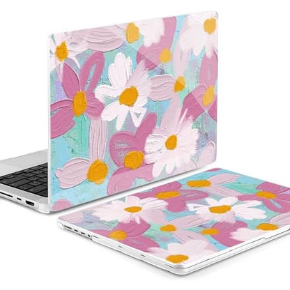 MEEgoodo Case for MacBook Pro 16 inch 2026 2024 2023 2021, Laptop Hard Shell Compatible with M5 M4 M3 M2 M1 Pro/Max Chip, Fit Model A3429/A3428/A3403/A3186/A2991/A2780/A2485, Art Plants Floral - color: Art Plants Floral