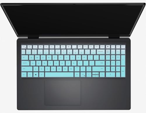 Keyboard Cover for 2026 2025 Dell 15 Laptop DC15250 DC15255 15.6/ Dell Inspiron 15 3510 3511 3520 3525 3530 3535 5510 5515 5518, Inspiron 16 5640 5645, Latitude 3520 Laptop Skin -Ombre Mint - color: Ombre Mint