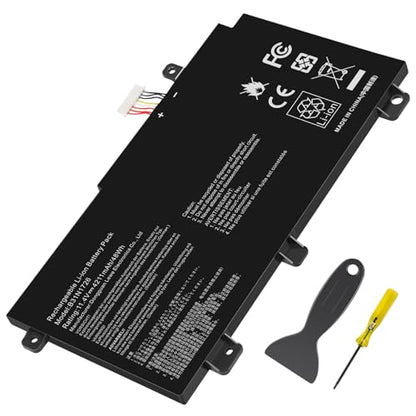 48Wh B31N1726 Laptop Battery for Asus FX80 FX80G FX80GD FX80GE FX80GM FX86 FX86FE FX86FM TUF FX504 FX504GE FX504GM FX505 FX505DT FX505DY FX505GE FX505GD FX505GM FA506IU A17 FA706II B31BNEH B31BN91 - size: 7.28x3.77x0.31inch B31N1726