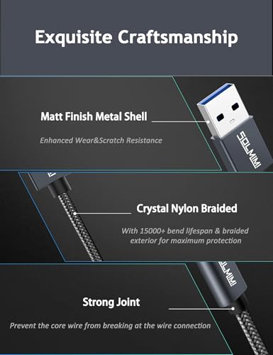 Male Adapter 5gbps High Speed Transfer, USB A to USB C Adapter Charger Coverter for iPhone 15 16 17 Samsung S23, USB C Headphone U Disk PC(100cm) - size: 1m/3.2Ft
