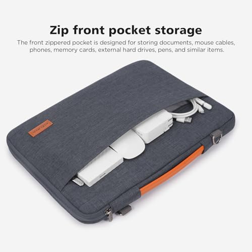 KIZUNA Laptop Sleeve Case 16 Inch Computer Carrying Bag for 16" MacBook Pro M3 M1 M2 Max/16 Dell Pro 16 Plus/14 Dell Latitude 5550/15" Yoga Slim 7i/15.3ʺ ThinkPad X9 15/15" IdeaPad Slim 3i Gen 8,Grey - size: 16 Inch / 16" MacBook Pro M4