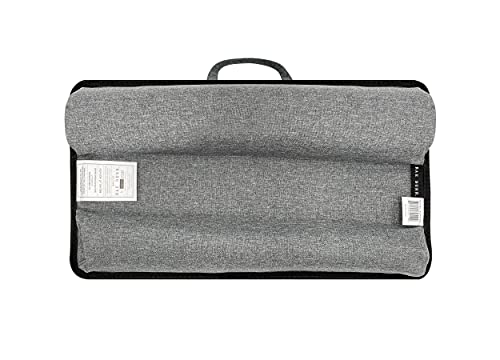 Rae Dunn Lap Desk - Laptop Pillow Lap Desk - Portable Work Table with Cushion for Bed, Couch, Car - Use for Writing, Reading, Eating and Computer Use - Suitable for Kids and Adults - size: 17.5” x 13.5” x 2.5” (dual cushion, mouse pad)