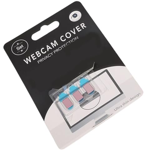 3 Discreet Webcam Privacy | 0.7mm Tool-Less Adhesive Cover Smartphones, Tablets, Laptops | Anti-Peeping Design Camera Privacy Cover Protector Suitable for Laptops Tablets Phones Tool - color: C