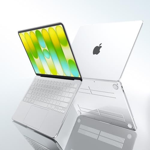 G JGOO Compatible with MacBook Neo Case 13 inch 2026 Release Model A3404 with A18 Pro Chip, Slim Protective Plastic Hard Shell for Mac Neo Case with Keyboard Cover & Screen Protector, Crystal Clear - color: Crystal Clear