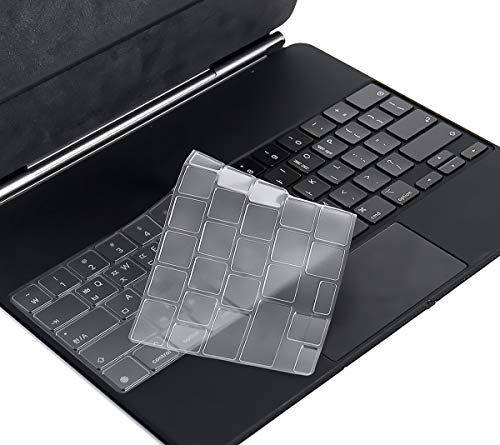 CaseBuy Ultra Thin Keyboard Cover for Apple iPad Air 13-inch (M2 2024) & M2 iPad Pro 12.9 inch 2022 2021 2020 Release with Magic Keyboard(6th 5th 4th Gen), iPad Pro 12.9 Accessories Protective Skin - size: iPad Pro 12.9 2020+(5th 4th Generation)