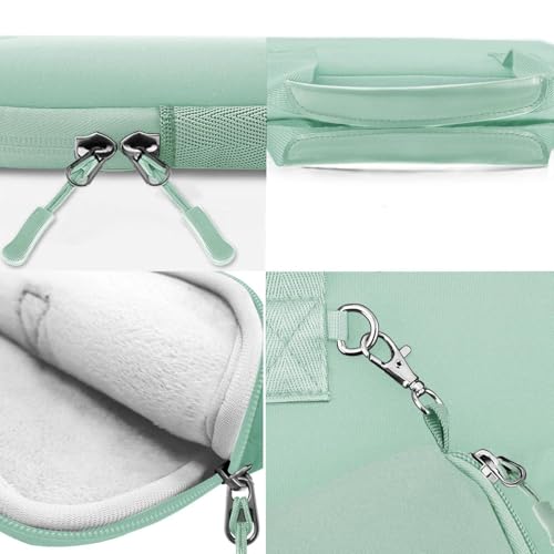 Hseok Laptop Sleeve 13.3-14 inch Case with Small Pouch, Neoprene Computer Bag Compatible with MacBook Neo/Pro 14 M5/M4/M3/M2/M1, Mac Air/Pro 13.3, XPS 14 and Most 13-14 inch Notebooks,Spring Blue - color: Spring blue, size: 13"-14"