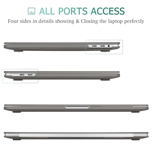 May Chen for MacBook Pro 16 Inch 2019 Release Model: A2141,Hard Shell Case Cover Screen Protector & Keyboard Cover for MacBook Pro 16 Retina with Touch ID & Touch Bar - Gray - color: Gray