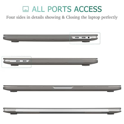 May Chen for MacBook Pro 16 Inch 2019 Release Model: A2141,Hard Shell Case Cover Screen Protector & Keyboard Cover for MacBook Pro 16 Retina with Touch ID & Touch Bar - Gray - color: Gray