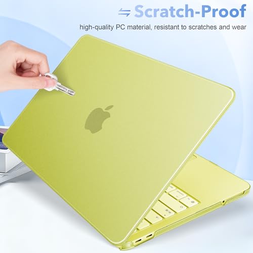 May Chen Compatible with MacBook Neo 13 inch Model A3404 2026 Release, Slim & Lightweigh Frosted Finish Protective Case with Keyboard Cover&Screen Protector, Froste Citrus - color: Froste Citrus