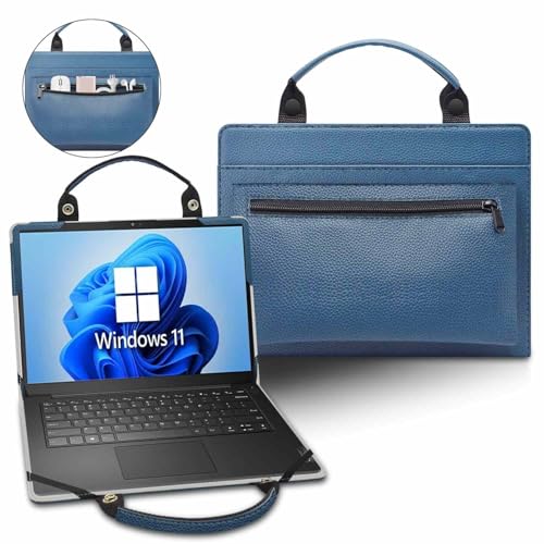 Laptop Case Cover for Lenovo IdeaPad 1 15 Gen 7/IdeaPad 1i 15 Gen 7/IdeaPad 1 15IJL7/IdeaPad 1 15AMN7 with Portable Bag with Bag Handle,Blue - color: Blue