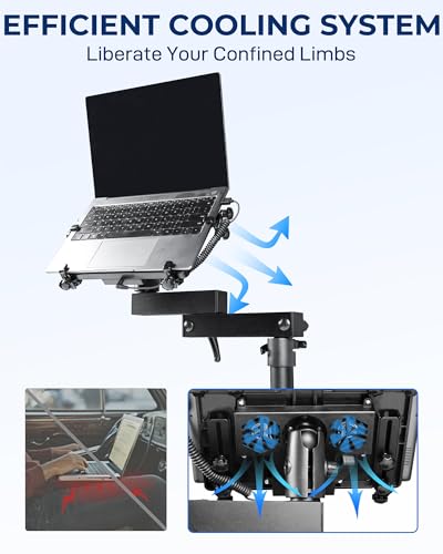 Truck Laptop Mount Fit for 2012-2025 Dodge Ram 1500 2500 3500 4500 5500, No-Drill Vehicle Computer Mount for Truck