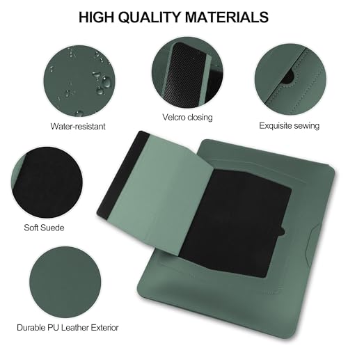 HoYiXi 13 Inch Laptop Sleeve Case Bag Compatible with 13‘’ MacBook Neo 2026/MacBook Air 13 M1 M2 2022-2018/MacBook Pro 13 M2 2022-2016/Surface Pro 8 2021/Surface Go 3 13-13.6'' Dell ASUS Acer PC,Green - color: green, size: 13'' / 13-13.3 Inch Laptop Sleev