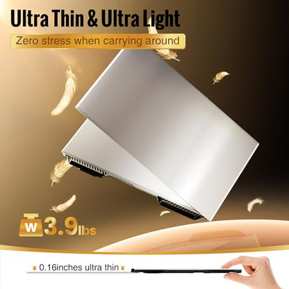 2026 New One Cable Connection Laptop Screen Extender Monitor Portable, Ultra Thin 15.6" 1080P FHD Triple Screen,Fit for 13-17" Laptop, Plug & Play Compatiable with Win/Mac/Chrome/Android - size: 15.6” One Cable Triple Screen