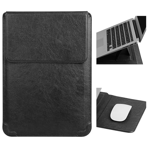 HoYiXi 13.3 Inch Laptop Sleeve Case with Stand - Compatible with MacBook Neo 2026/MacBook Air/Pro 13 (M4/M3/M2/M1 2020-2025), Surface Pro 8 2021, iPad Pro 12.9 & 13-13.3" Dell Acer Laptops,Black - color: Black, size: 13-13.3'' laptop
