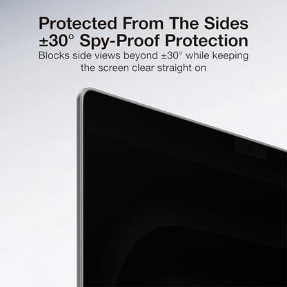 AMAZINGthing for MacBook Pro 16" [RADIX MagPrivacy] M5/M4/M3/M2/M1, Magnetic Screen Protector, ±30° Privacy Viewing, Removable Privacy Film, 9H Hardness, 200μm Thin Profile, Reusable with Folder - size: MacBook Pro 16" M1/M2/M3/M4/M5 Series