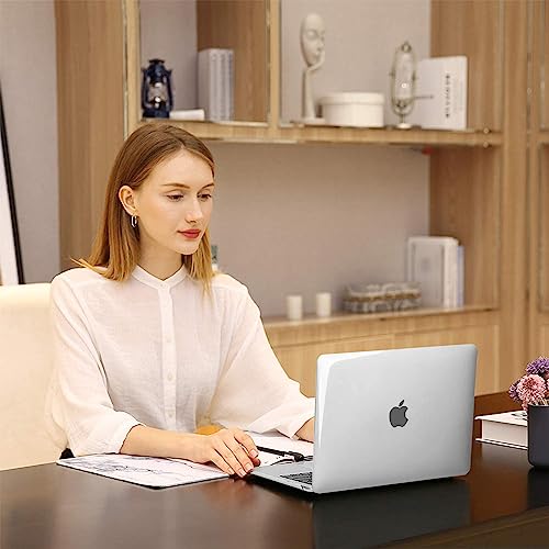 MOSISO Compatible with MacBook Air 13 inch Case M1 2022-2018 | Touch ID Plastic Hard Shell Cover Compatible with MacBook Air 13.3 inch Case, A2337 M1 A2179 A1932, Transparent - color: Transparent