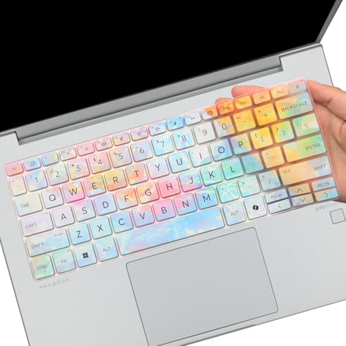 Keyboard Cover for 2026 2025 2024 HP ProBook 440 G11 14 inch Laptop &ProBook 445 G11 14-inch Laptop Accessories Keyboard Protective Cover Skin (NOT Fit HP ProBook 440 445 G10/G9/G8/G7/G6/G5) - color: Dazzle