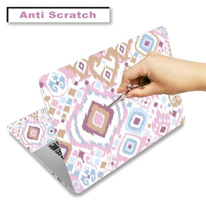 Laptop Skin Sticker Decal,12" 13" 13.3" 14" 15" 15.4" 15.6 inch Laptop Vinyl Skin Sticker Cover Art Protector Notebook PC (2 Wrist Pad Skins Included), Waterproof Removable, Cute Pink Abstract - color: Cute Pink Abstract