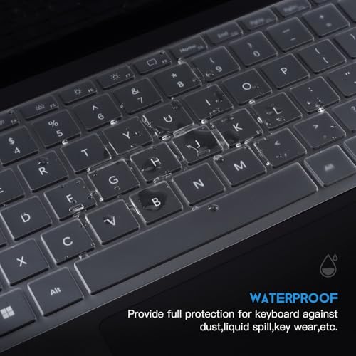 CaseBuy Clear Ultra Thin Keyboard Cover for 2023-2019 Microsoft Surface Laptop 6, 5, 4, 3, 13" & 15" Touchscreen Keyboard Protector Skin (Not Fit 2024-2025 Surface Laptop 7 13.8 & 15") - size: Surface Laptop 6/5/4/3 13/15 inch (2023-2019)