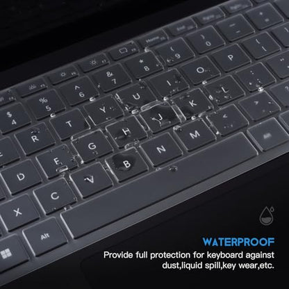 CaseBuy Clear Ultra Thin Keyboard Cover for 2023-2019 Microsoft Surface Laptop 6, 5, 4, 3, 13" & 15" Touchscreen Keyboard Protector Skin (Not Fit 2024-2025 Surface Laptop 7 13.8 & 15") - size: Surface Laptop 6/5/4/3 13/15 inch (2023-2019)