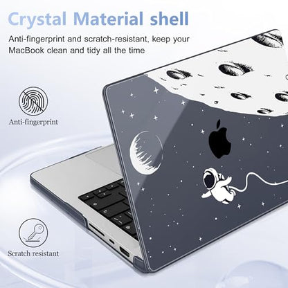 May Chen for 2026 MacBook Pro 14-inch M5 M4 M3 M2 M1 Pro/Max Chip, Release 2026 2025-2021, Model A3427 A3426 A3434 A3112 A3401 A3185, Plastic Hard Shell with Keyboard Cover, Astronaut Flight - color: Astronaut Flight