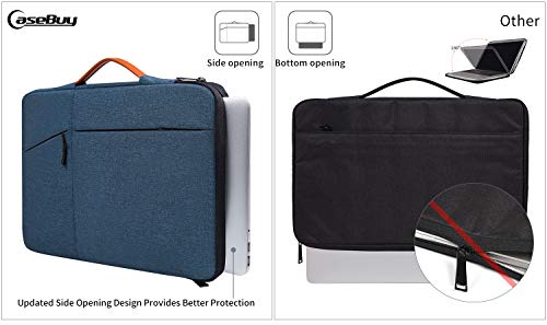 14 inch Laptop Sleeve Case for Dell XPS 15/Inspiron 14, HP Envy 14/ Chromebook 14/Pavilion x360 14,Lenovo Flex 5/IdeaPad 14, Acer HP DELL Lenovo ASUS 14-in Waterproof Computer Bag(NavyBlue) - color: Navy Blue, size: 14-15 Inch