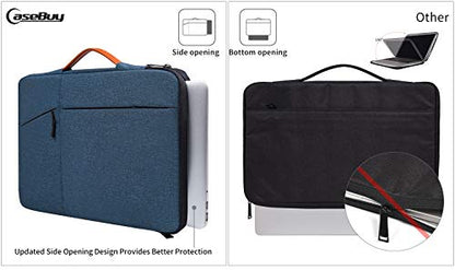 14 inch Laptop Sleeve Case for Dell XPS 15/Inspiron 14, HP Envy 14/ Chromebook 14/Pavilion x360 14,Lenovo Flex 5/IdeaPad 14, Acer HP DELL Lenovo ASUS 14-in Waterproof Computer Bag(NavyBlue) - color: Navy Blue, size: 14-15 Inch
