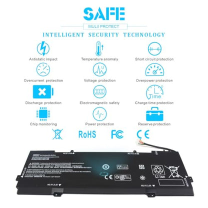 KB06XL 902499-855 902499-856 Battery for HP Spectre X360 Convertible 15-BL1XX 15-BL0XX 15-BL012DX 15-BL112DX 15T-BL000 15T-BL100 15-BL002XX 15-BL075NR 15-BL062NR Z4Z35UA Z4Z38UA 902401-2C1 79.2Wh