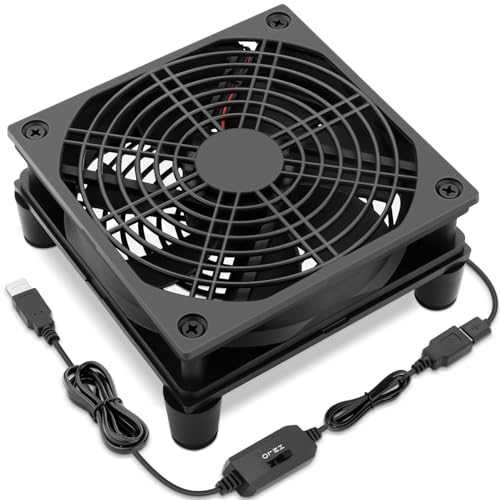 USB 120mm Computer Cooling Fan 5v 3 Speed Controller | Electronics Cooling Pad for Router Xbox PlayStation Receiver DVR T-Mobile 5G Home Internet Gateway Modem Mini PC - size: 120mm USB 5v