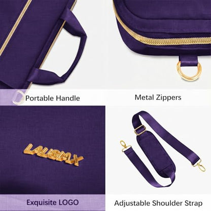 Laptop Bag Case for Women Men Messenger Briefcase Bag, 15.6 16 Inch | Compatible with MacBook Pro M5/HP OmniBook Omen Envy/Dell Pro Inspiron/Lenovo Yoga IdealPad, Carrying Computer Bag, Violet - color: Violet, size: 15.6 inch