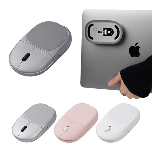 Magnito – Magnetic Wireless Bluetooth Mouse for MacBook, iPad, Laptop, Windows, Chrome OS, Linux – Compact & Portable, Slim, Lightweight, Quiet Clicks – The Best Travel Mouse (Space Gray) - color: Space Gray