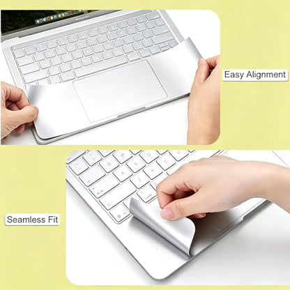 Palm Rest Protector for MacBook Neo 13 Inch, Palm Rest Cover Trackpad Cover Touch Bar Skin for MacBook Neo A18 Pro A3404 2026 - Silver - color: Silver