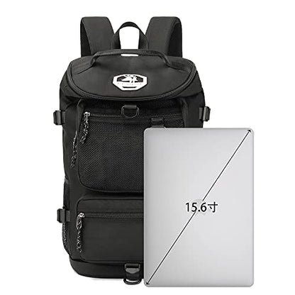 Kalesi Gym Duffle Bag Backpack 4-Way Waterproof with Shoes Compartment for travel Sport Hiking laptop - color: Black