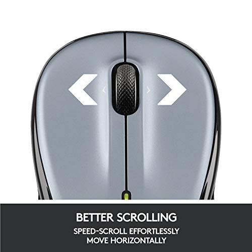 Logitech Wireless Mouse M325 with Designed-For-Web Scrolling - Light Silver - color: Light Silver