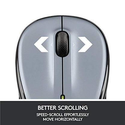 Logitech Wireless Mouse M325 with Designed-For-Web Scrolling - Light Silver - color: Light Silver