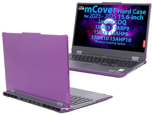 mCover Case ONLY Compatible for 2023-2025 15.6" Lenovo LOQ 15IAX9 15ARP9 15IRX9 15AHP9 15IRX10 15AHP10 Series Windows Computers (NOT for Other Lenovo Models)- Purple - color: Purple