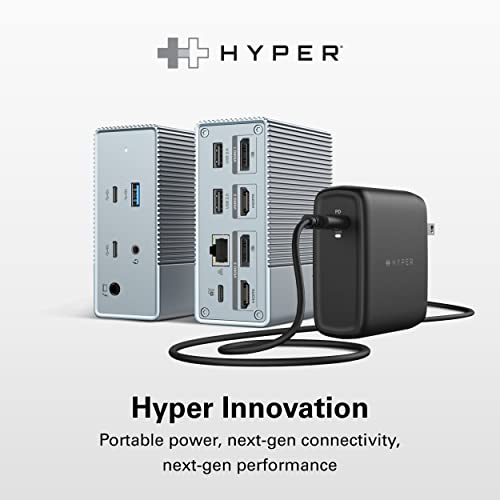 HyperDrive USB-C & Thunderbolt 4 GEN2 12-in-1 Docking Station, 100W PD for MacBook Pro/Air, iPad, PC, 4K USB C Triple Display, 10Gbps, Gigabit Ethernet - style: 12-in-1 PD