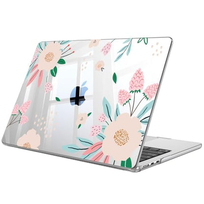 Fintie Case for MacBook Air 13 inch A3449/A3240/A3113/A2681 2022-2026 | M2/M3/M4/M5, Snap On Hard Shell, Full Port Access, Easy On/Off, Lightweight, Camellia - color: Pink Leopard