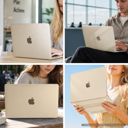 MOSISO Compatible with MacBook Air 15 inch Case M5 2026 M4 M3 M2 2025-2023 | A3448 A3241 A3114 A2941, Scratch-Resistant Protective Hard Shell Case&Keyboard Cover&ScreenFilm&Pouch,Crystal Starlight - color: Crystal Starlight